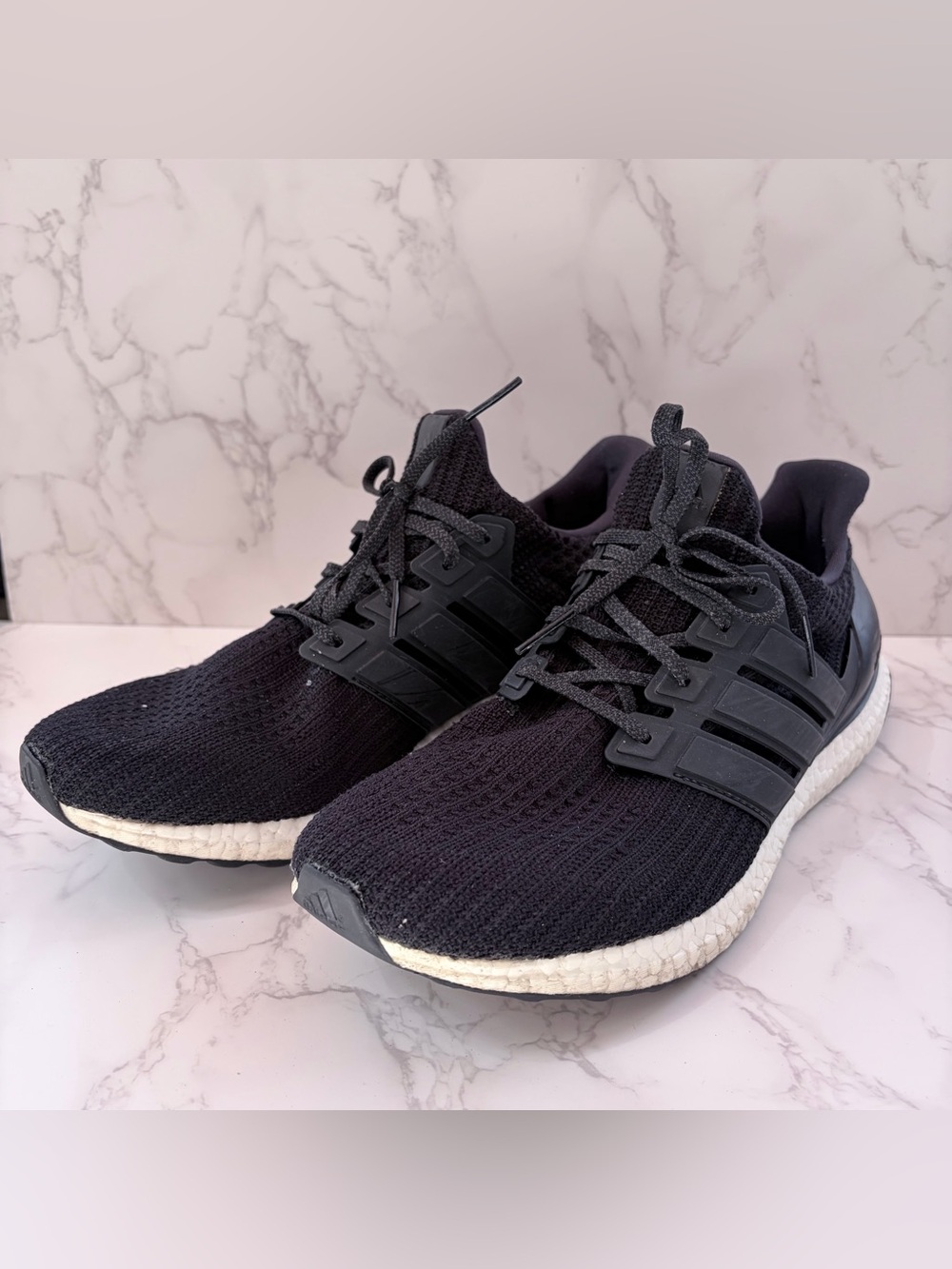 Adidas UltraBoost 4.0 BB6166 Men US 12.5 Running Shoes Core Black White Sneakers